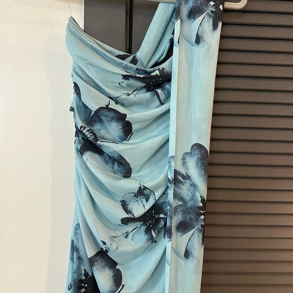 NWT Peppermayo Songbird Maxi Dress Blue Black Floral Size XS US 2 - Picture 7 of 8